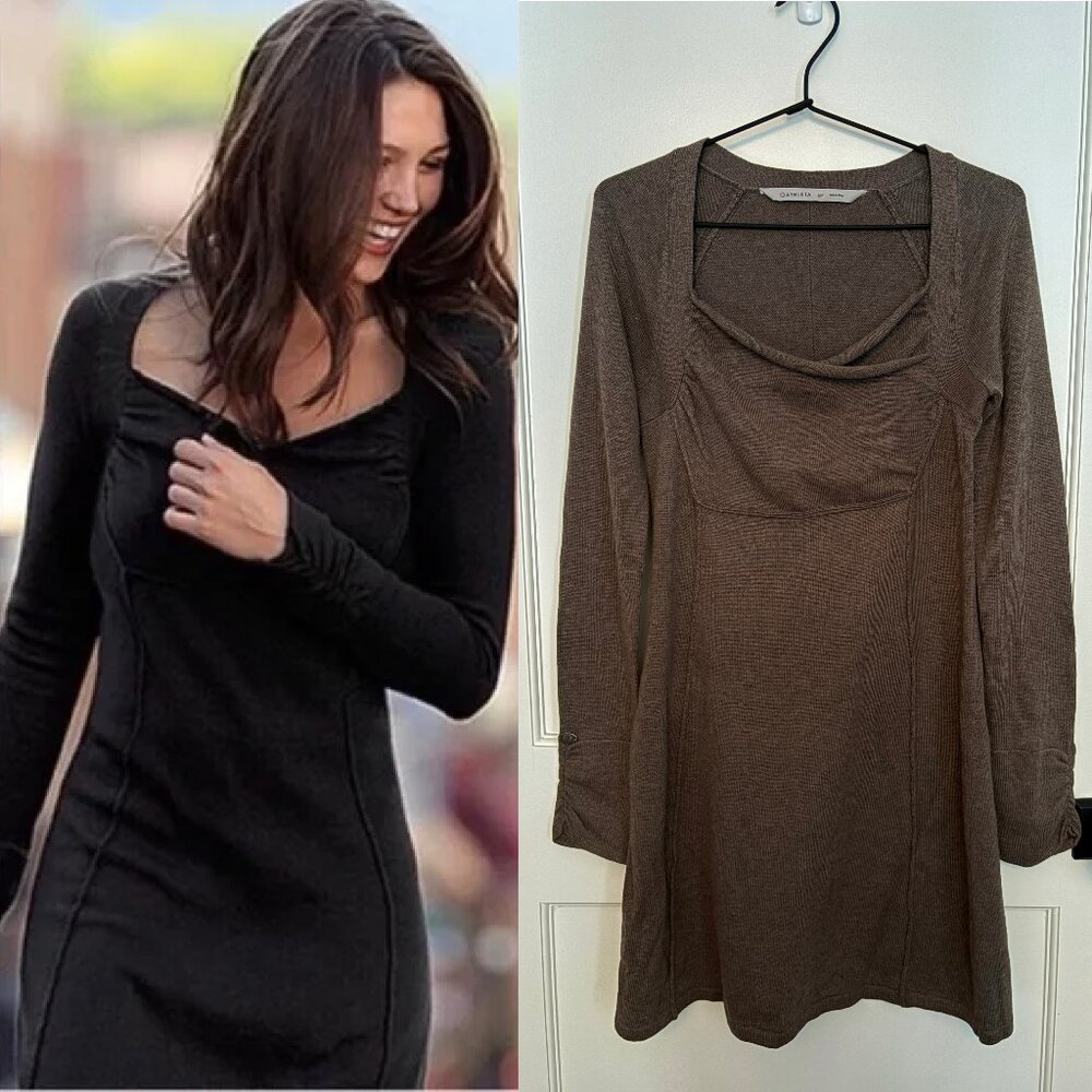 Athleta Brown Hot Toddy Sweater Dress